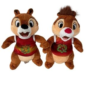 Disney Aulani Chip & Dale plush set  9” Disney  Kaua’i Resort exclusive